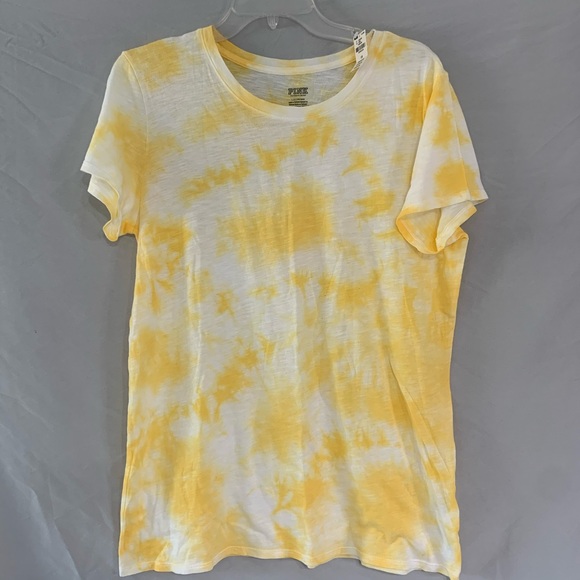 Victoria’s Secret PINK Yellow Tie-dye Top - Picture 3 of 7